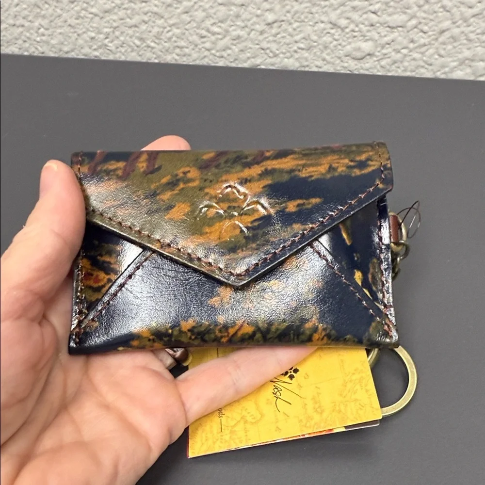 Patricia Nash Kent Countryside Multicolor Keychain Card Holder